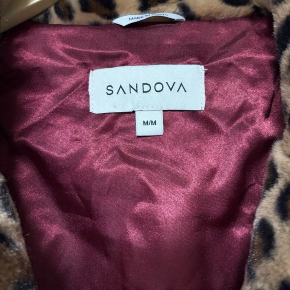 SANDOVA • Mob Boss • Gorgeous Leopard Print Long Faux Fur Coat - Picture 8 of 12